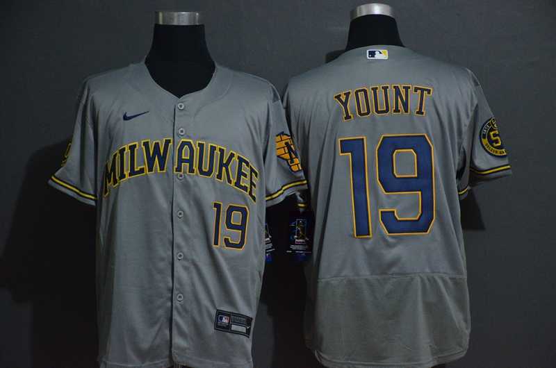 Brewers 19 Robin Yount Gray 2020 Nike Flexbase Jersey,We sell and wholesale Brewers 19 Robin Yount Gray 2020 Nike Flexbase Jersey on line form chian!